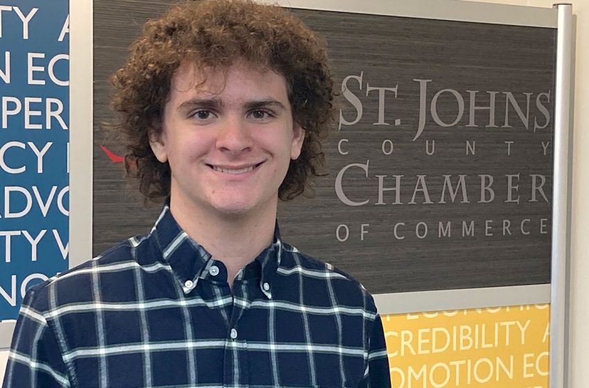  Abraham Hoffman, 16 year old Intern at the St. Johns Chamber of Commerce