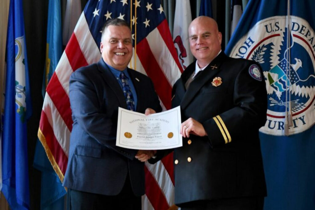 Battalion Chief Dave Faust earns Executive Fire Officer Designation